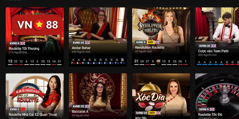 Cách chọn trò chơi phù hợp tại Ezugi casino vn88